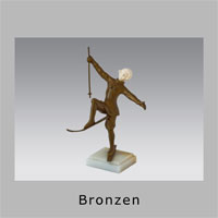 Button - gallery bronzen