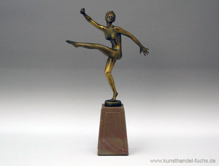 bronze Josef Lorenzl Vienna Art Deco woman circa 1925 Austria