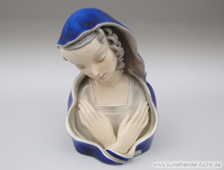 Ceramics Goldscheider Vienna Austria Madonna circa 1930 Art Deco