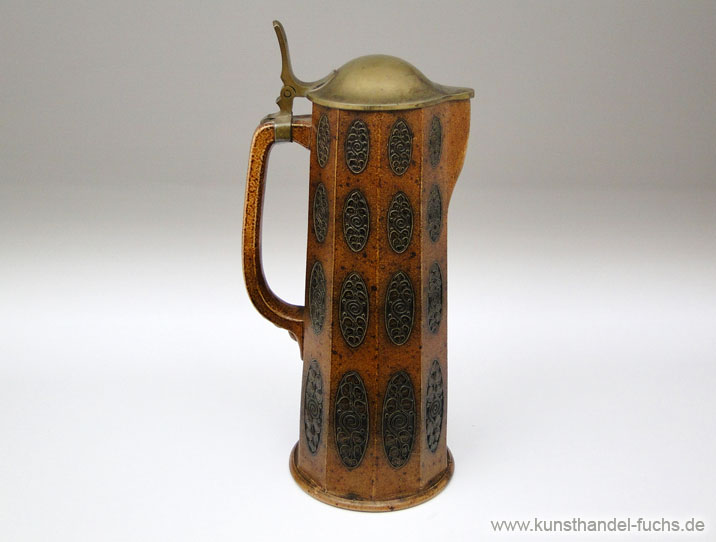 Ceramics jar Reinhold Merkelbach Paul Wynand circa1910 Art Nouveau
