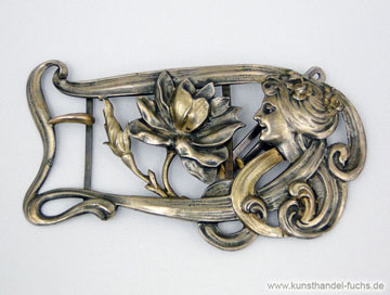 Jewelry Art Nouveau belt buckle Germany circa 1900