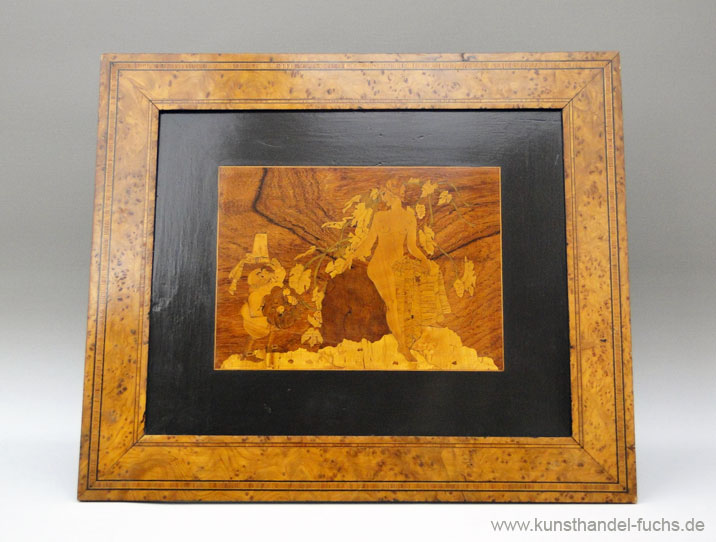 Other Alfred Pflaum Vienna marquetry picture circa 1905